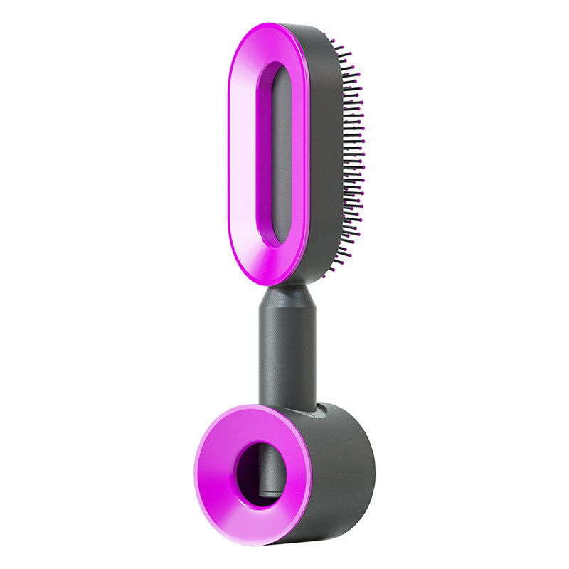 Self-Cleaning Hair Brush One-Key Anti-Static Scalp Massage Comb for Hair Loss