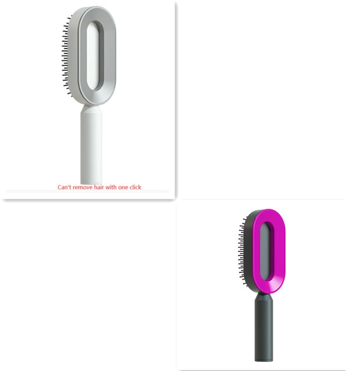 Self-Cleaning Hair Brush One-Key Anti-Static Scalp Massage Comb for Hair Loss