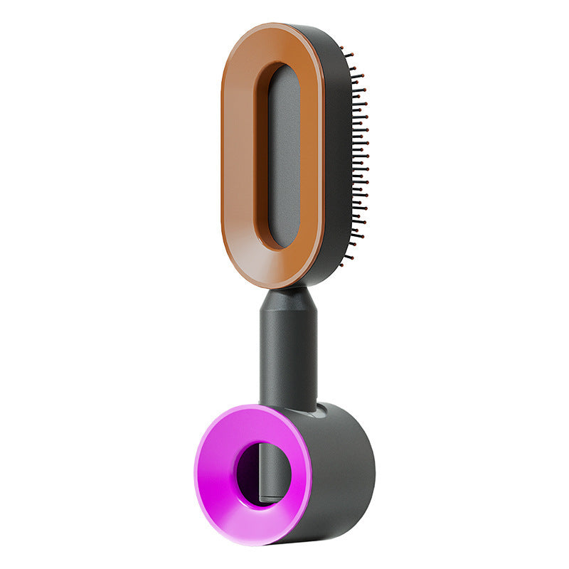 Self-Cleaning Hair Brush One-Key Anti-Static Scalp Massage Comb for Hair Loss